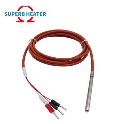 Sensore di temperatura PT100 per acqua impermeabile ad alta temperatura con cavo in silicone